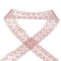 Floristik24 Lace ribbon hearts decorative ribbon lace old pink 25mm 15m