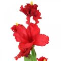 Floristik24 Artificial flower hibiscus branch red deco branch hibiscus H107cm