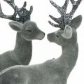Floristik24 Deco deer deco figure deco reindeer anthracite H20cm 2pcs