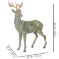 Deer figurine, decorative, standing, detailed, 43cm | Floristik24.ie