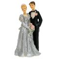 Floristik24 Wedding couple for silver wedding 14cm