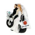 Floristik24 Wedding figure bride and groom on motorbike 9 cm