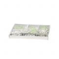 Floristik24 Wooden flower green/white 5cm 36p