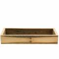 Floristik24 Natural wooden tray 37.5cm x 14.5cm H6.3cm