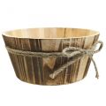 Floristik24 Wooden deco bowl natural wood Rustic deco Ø22cm H10cm