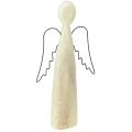 Floristik24 Modern Wooden Angel Figurine Guardian Angel H27.5cm
