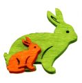 Floristik24 Wooden bunny 2cm - 4cm assorted colors 96pcs