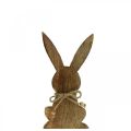 Floristik24 Wooden bunny sitting, mango wood, Easter decoration natural colors H18.5cm