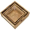 Wooden box with chalkboard and