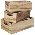 Wooden box with chalkboard for