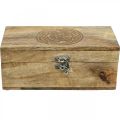 Floristik24 Wooden box with lid jewelry box wooden box 21.5×11×8.5cm