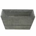 Floristik24 Planter wooden box gray washed 20x12cm H10cm
