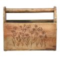 Floristik24 Wooden box with handle tool box wood 30x15x24cm