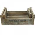 Floristik24 Decorative tray vintage wooden box 39.5 × 23 / 46.5 × 28.5cm set of 2