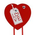 Floristik24 Wooden clips heart &quot;Love&quot; decorative heart Valentine&#39;s gift 2pcs