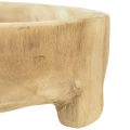 Floristik24 Decorative wooden bowl with feet Wooden bowl Paulownia Ø36cm