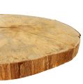 Floristik24 Wood disc natural 25cm - 30cm