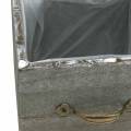 Floristik24 Planter wooden drawer washed gray 15×15cm/12×12cm set of 2