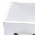 Floristik24 Planter wooden drawer white 15x15/12x12cm set of 2