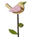 Floristik24 Wooden pin bird colored L30cm 9pcs