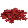 Floristik24 Wooden stars red sprinkles Christmas stars 3cm 72pcs