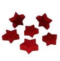 Floristik24 Wooden stars red for sprinkling 36pcs