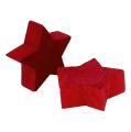 Floristik24 Wooden stars red for sprinkling 36pcs