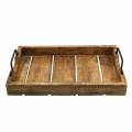 Floristik24 Wooden tray with handles mango antique look 38.5 × 25cm