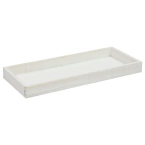 Floristik24 Wooden tray white decorative tray shabby chic wood 35×15×3cm