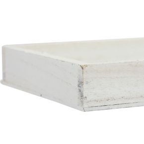Wooden tray white decorative tray shabby chic wood 35×15×3cm | Floristik24.ie