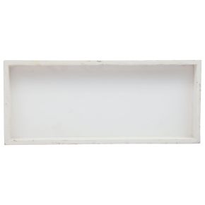 Wooden tray white decorative tray shabby chic wood 35×15×3cm | Floristik24.ie