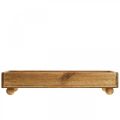 Floristik24 Wooden tray Rectangular decorative tray with feet 34×14×7cm