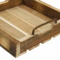 Floristik24 Wooden tray with metal handles natural 20/25 / 30cm set of 3