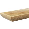 Floristik24 Wooden tray rectangular natural mango wood 25x13x2.5cm