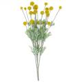 Floristik24 Drumstick Yellow Artificial Craspedia Silk Flowers