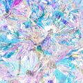 Artificial Hydrangea Flowering Branch in Iridescent Colors 36cm 2pcs | Floristik24.ie