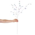 Artificial delicate flowering branch with iridescent blossoms, 98cm | Floristik24.ie