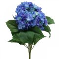Floristik24 Hydrangea Artificial Flower Blue Silk Flower Bouquet 42cm