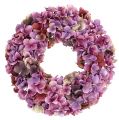 Floristik24 Hydrangea wreath Ø35cm violet, lilla