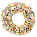 Floristik24 Artificial hydrangea wreath, colorful, for door and wall, 55cm