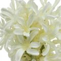 Floristik24 Artificial hyacinth white artificial flower 28cm bundle of 3pcs