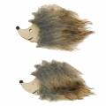 Autumn decoration hedgehog with fur 7cm 24pcs