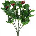Floristik24 Christmas branch holly Ilex artificial berries 37cm