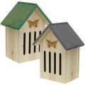 Floristik24 Insect hotel wood, insect house, nesting aid butterfly H21.5cm