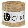 Jute ribbon natural table runner rustic jute pot ribbon 10cm 9m | Floristik24.ie