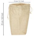 Jute bag 13.5×11cm H25cm | Floristik24.ie
