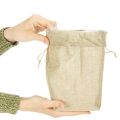 Jute bag 13.5×11cm H25cm | Floristik24.ie