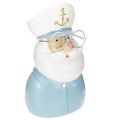 Floristik24 Captain figurine, maritime decoration with glasses and hat, 16cm