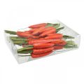 Floristik24 Deco carrots, Easter decorations, carrots on a wire, artificial vegetables orange, green H11cm 36p