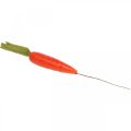 Floristik24 Deco carrots, Easter decorations, carrots on a wire, artificial vegetables orange, green H11cm 36p